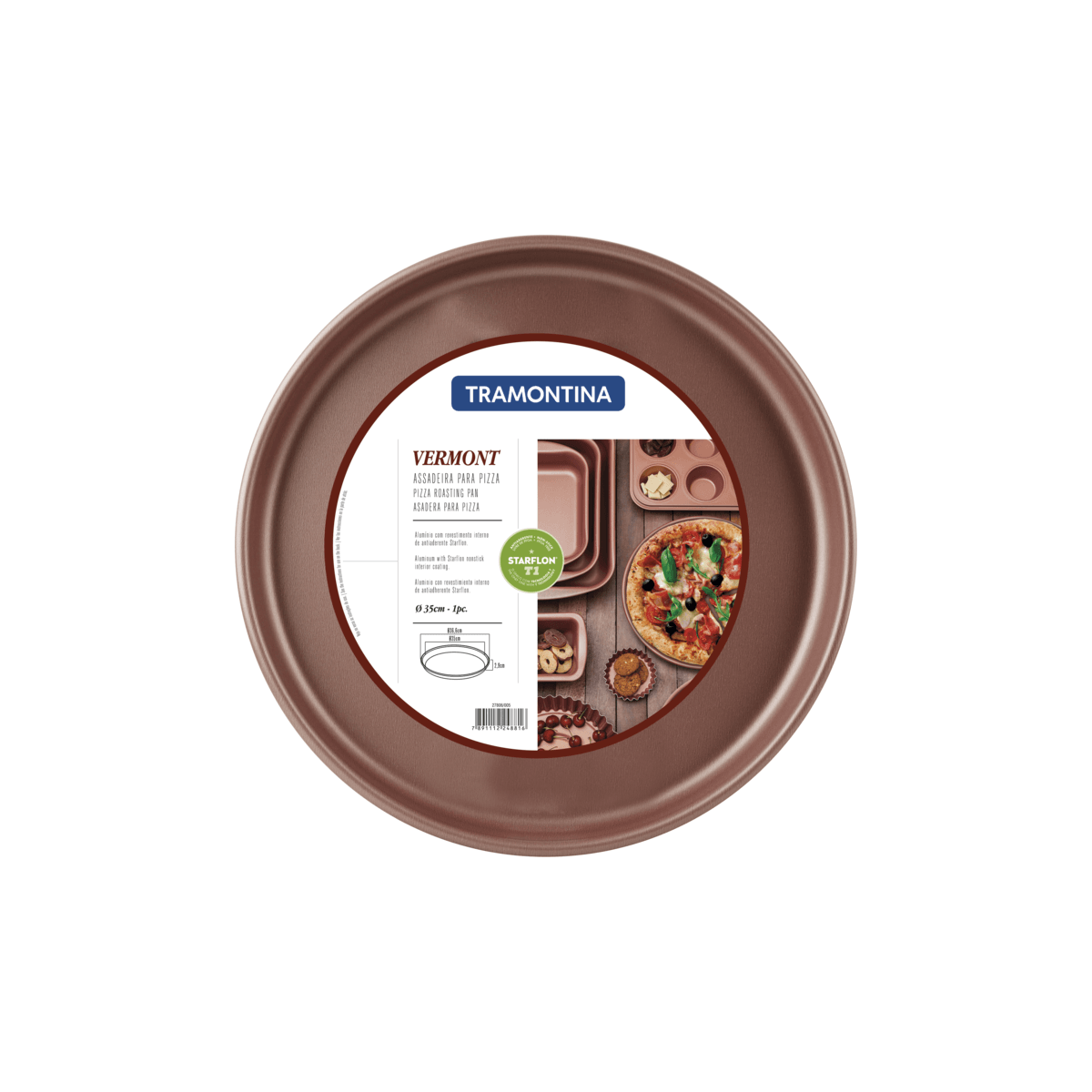 Assadeira Para Pizza Tramontina Vermont Em Aluminio Com